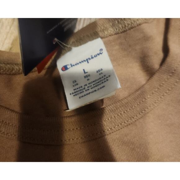 New Men's Large Champion Heritage Brown Desert Rainbow T Shirt - Picture 3 of 3